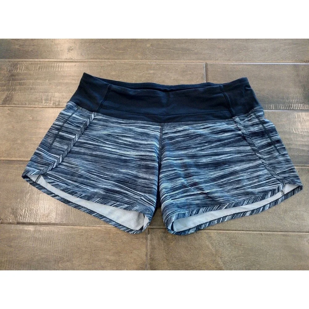 LULULEMON Women's Run Times alpine black gray striped 4